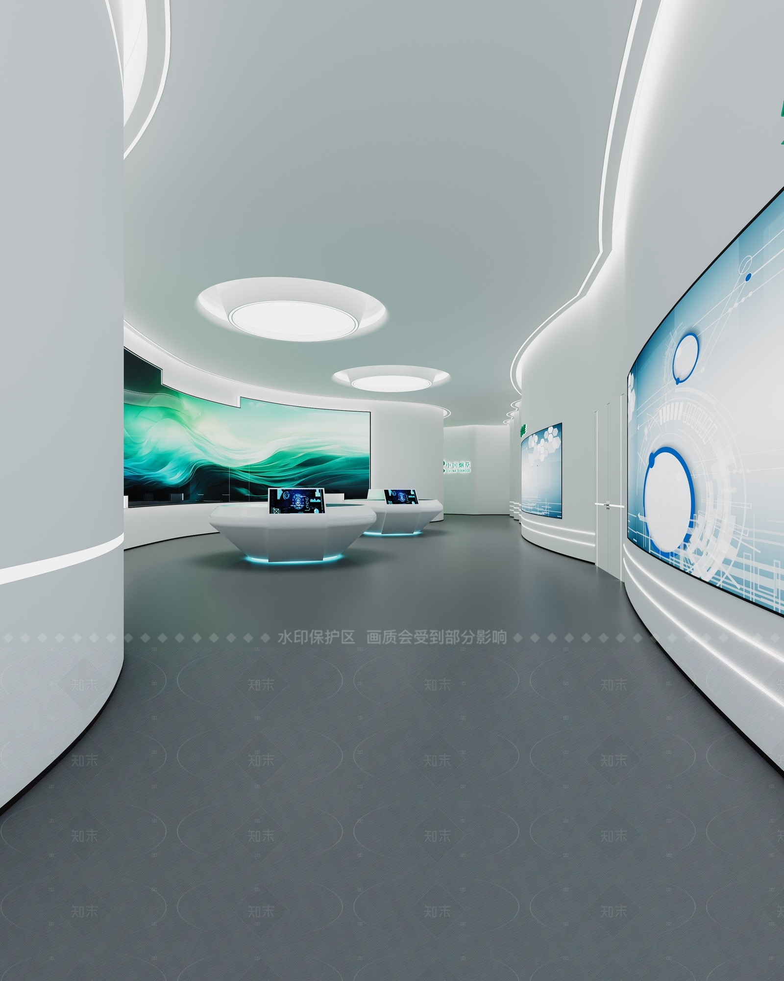 现代科技展厅3D模型下载【ID:1214314273】