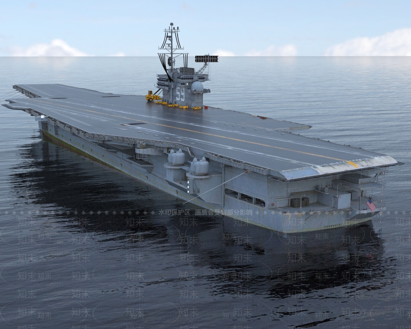 现代美国海军航空母舰3D模型下载【ID:1154023962】