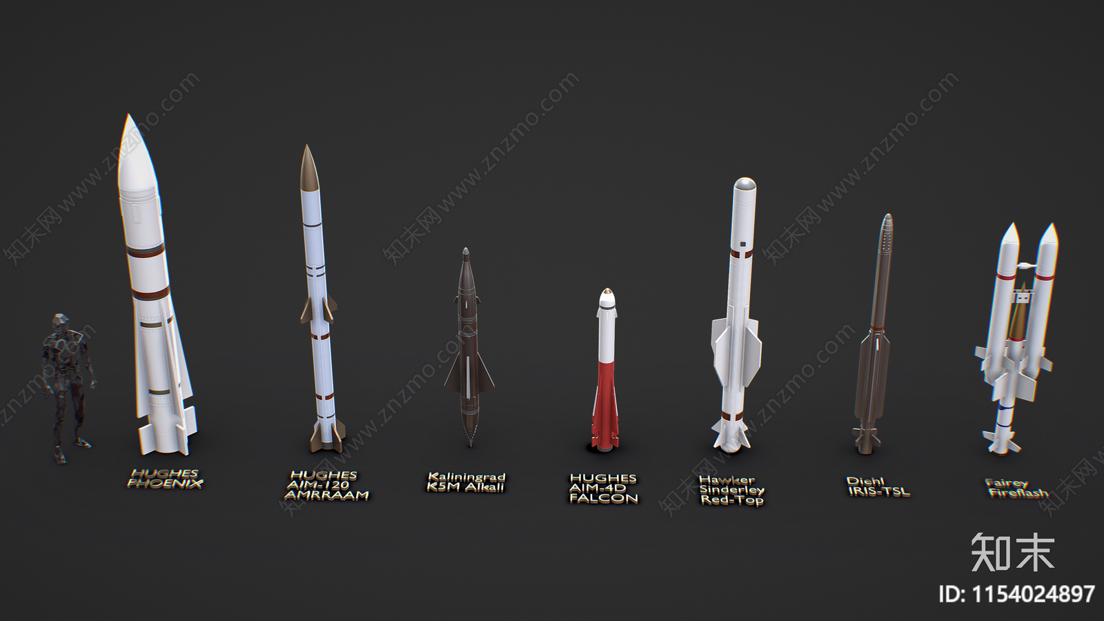 导弹3D模型下载【ID:1154024897】