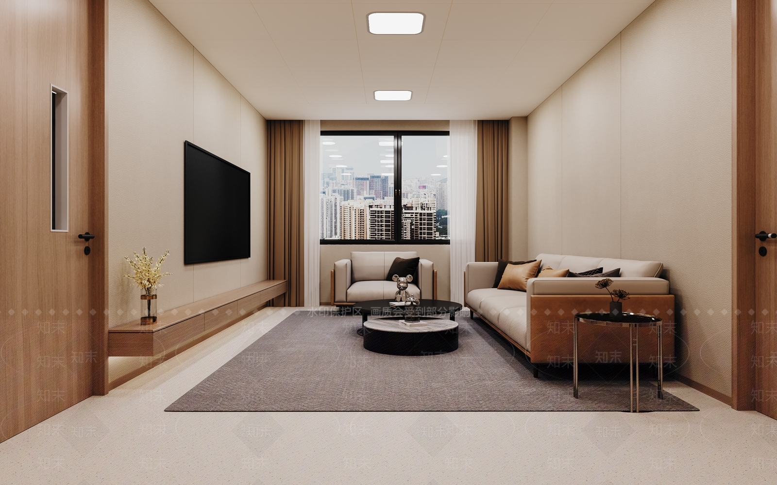 现代医院等候室3D模型下载【ID:1154025996】