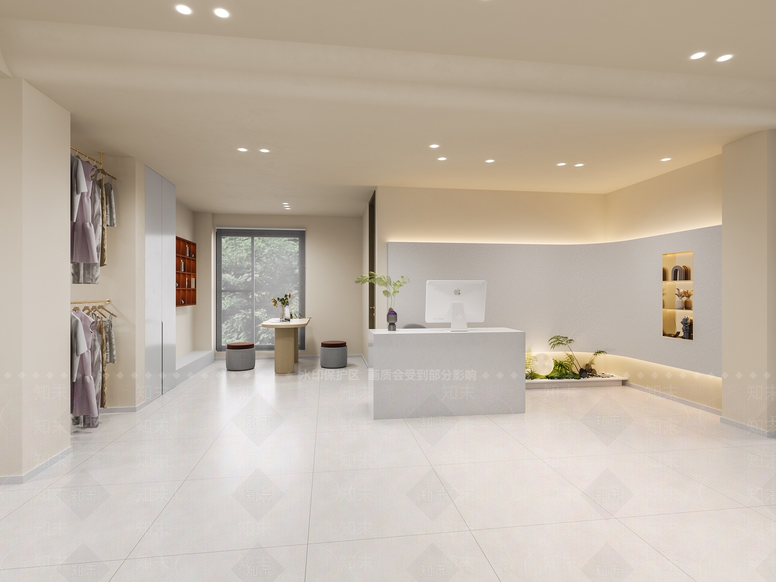 现代瑜伽馆3D模型下载【ID:1154028944】