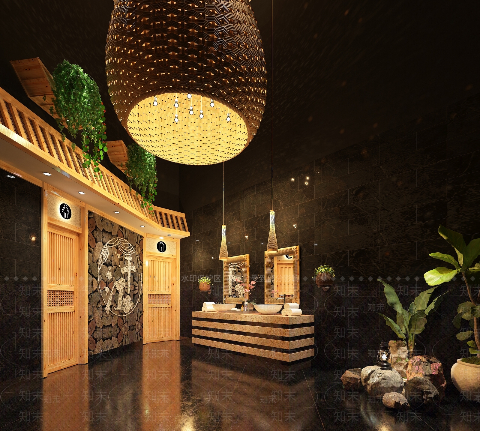 现代公共卫生间3D模型下载【ID:1154042596】