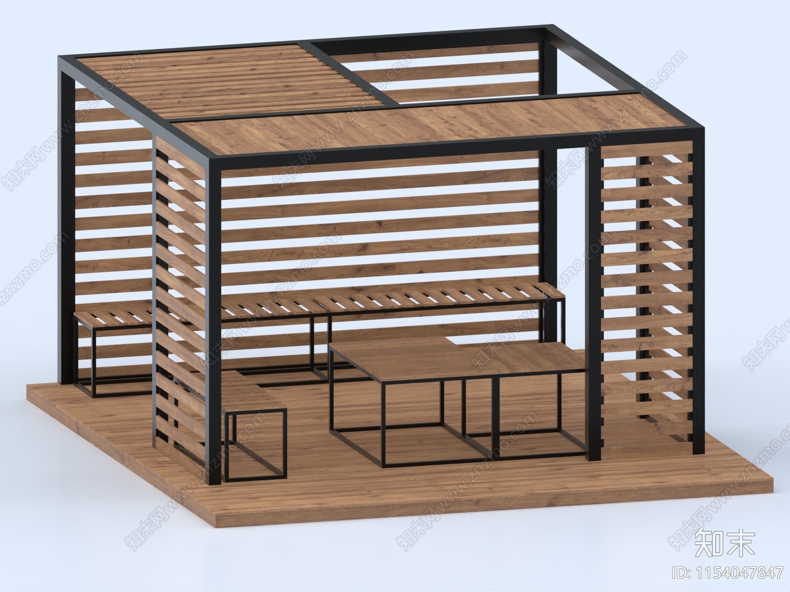 现代凉亭3D模型下载【ID:1154047847】