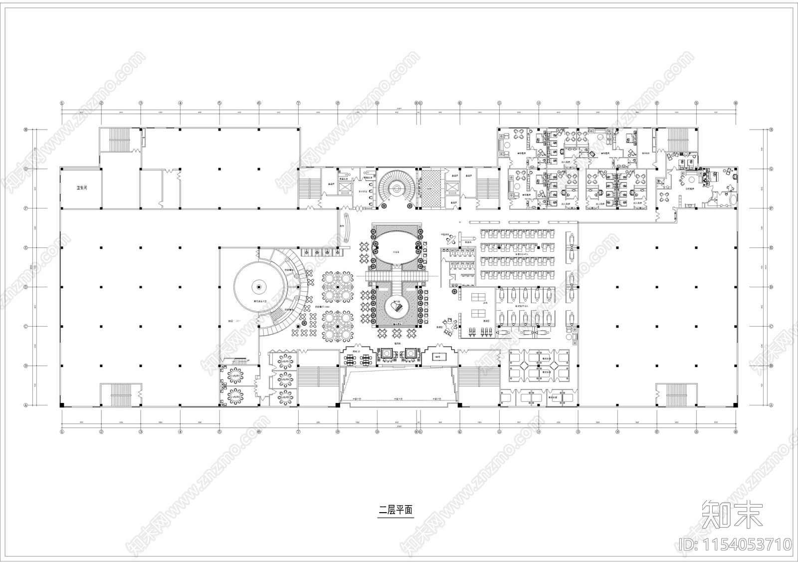 11580㎡汤泉cad施工图下载【ID:1154053710】