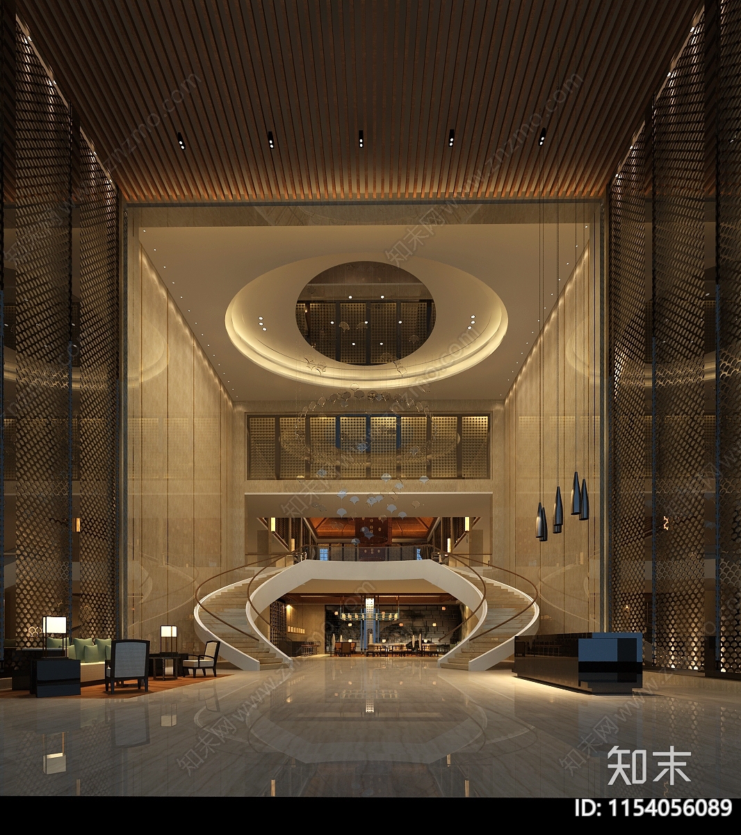 度假酒店cad施工图下载【ID:1154056089】