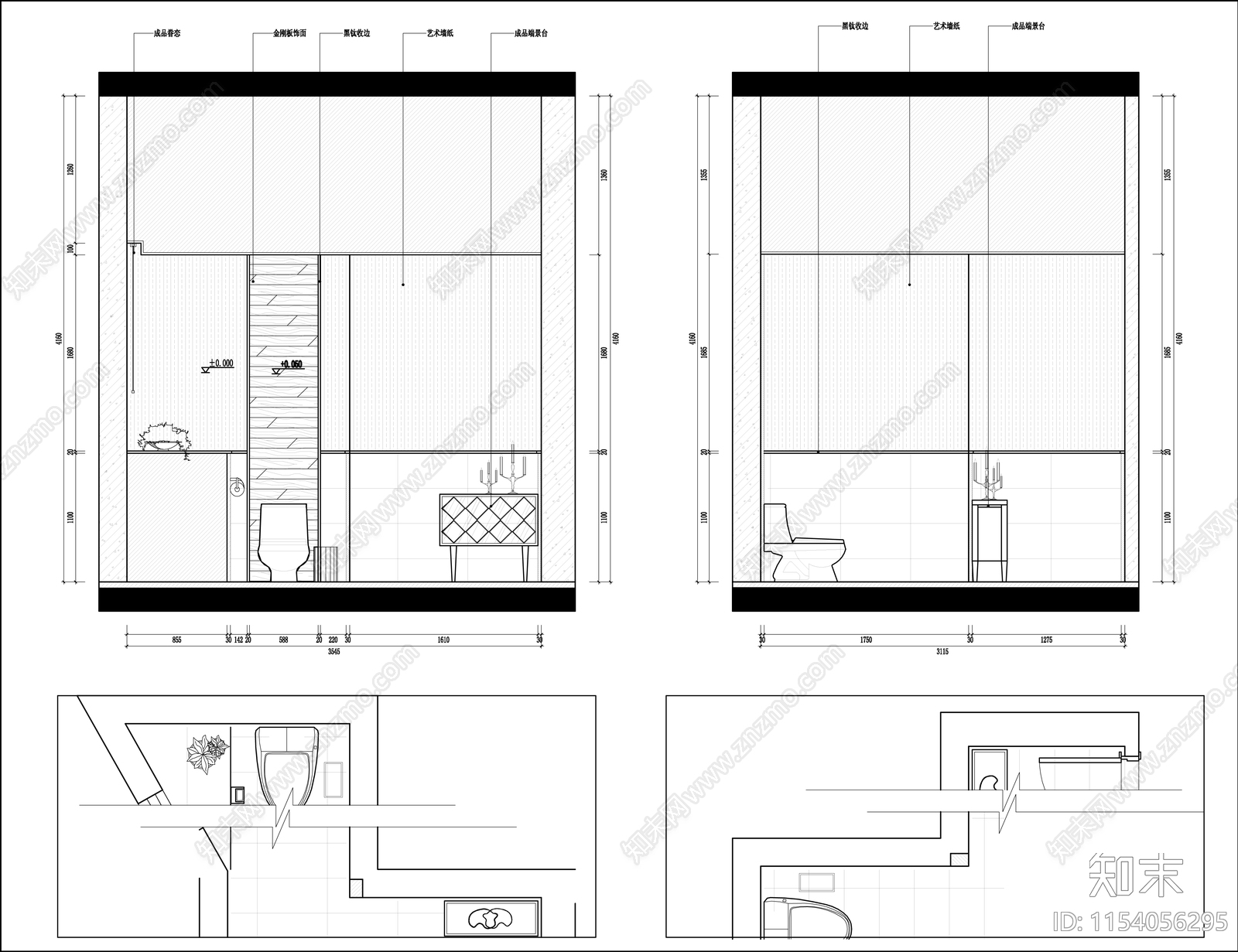 精品酒庄混搭风格装修图纸cad施工图下载【ID:1154056295】