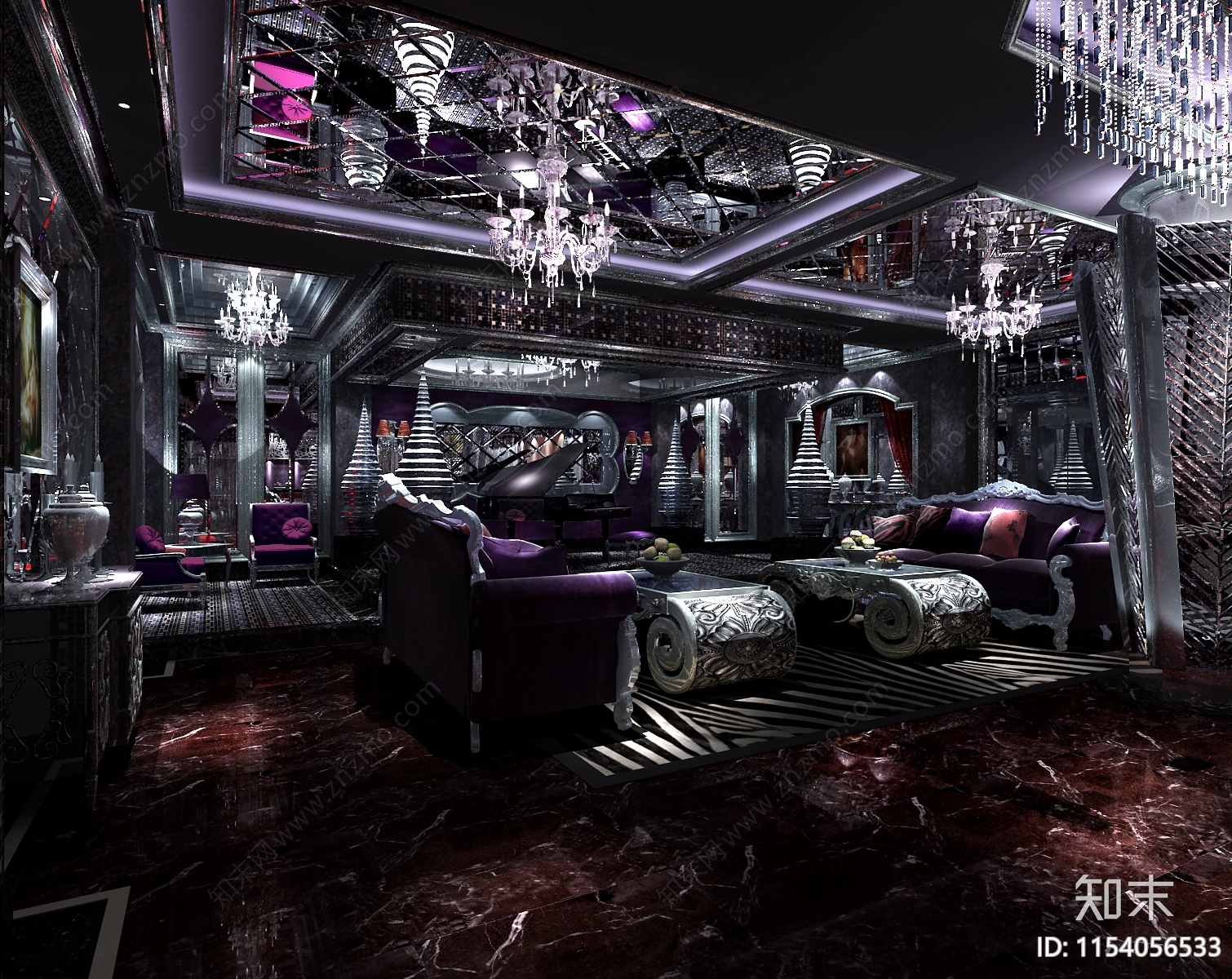 星级夜总会施工cad施工图下载【ID:1154056533】