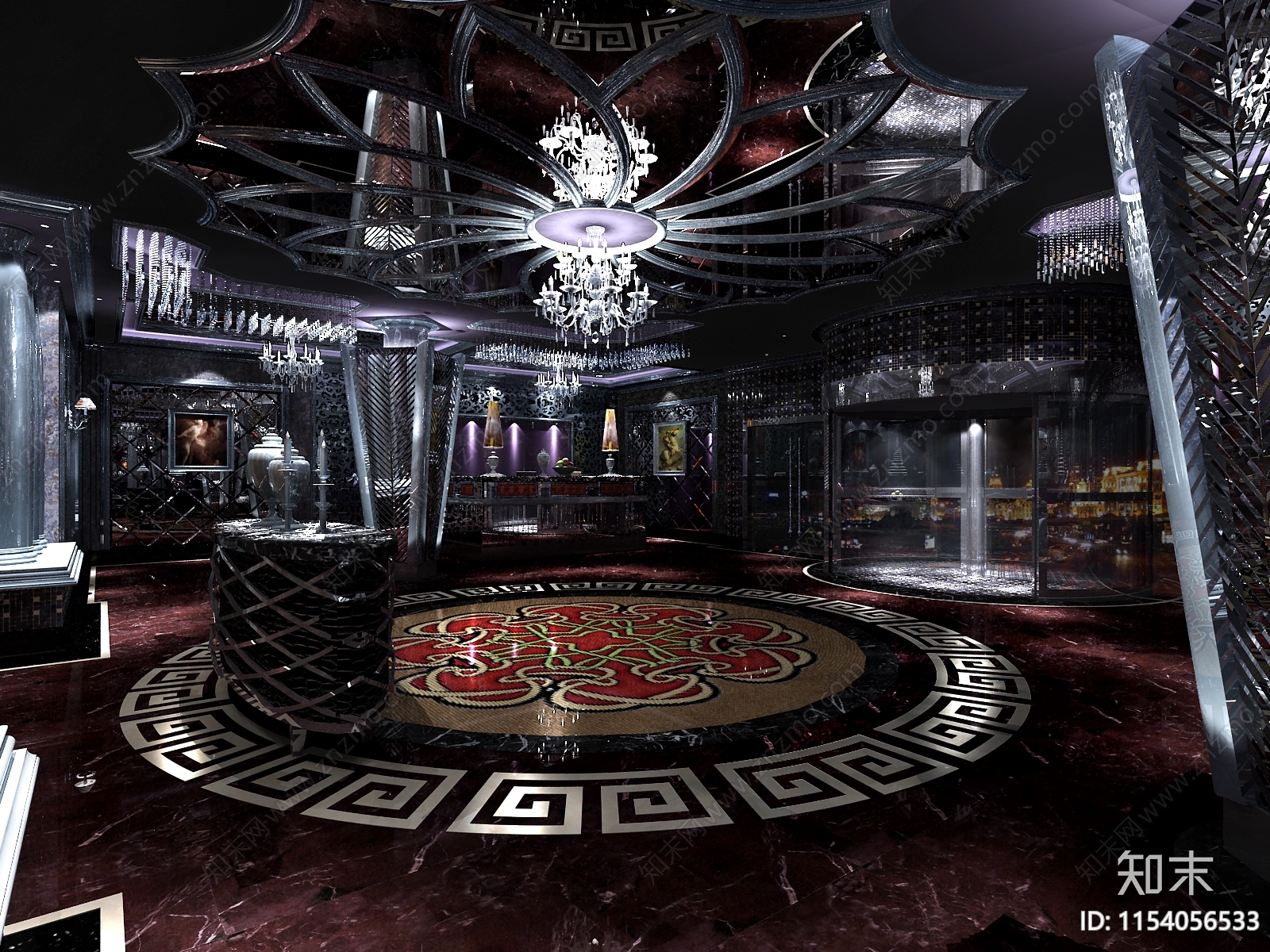 星级夜总会施工cad施工图下载【ID:1154056533】