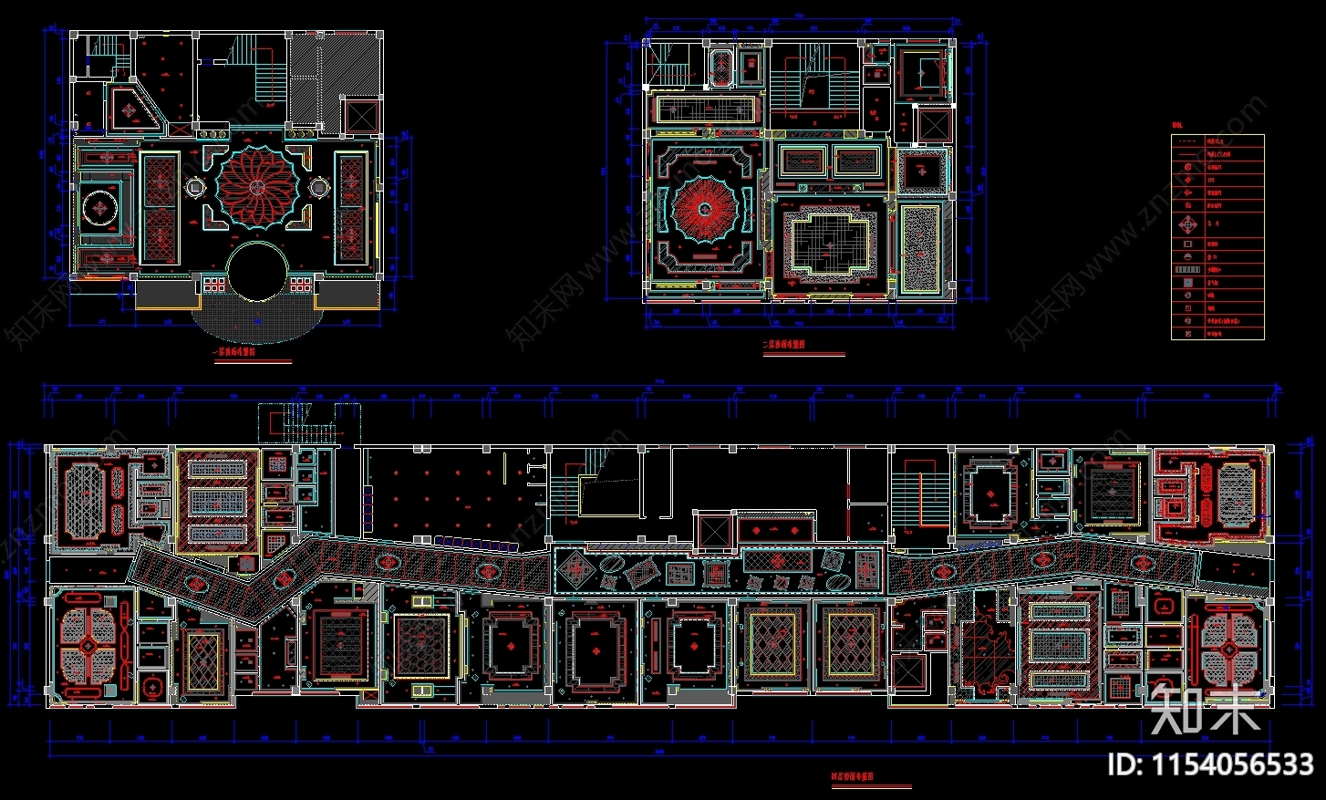 星级夜总会施工cad施工图下载【ID:1154056533】