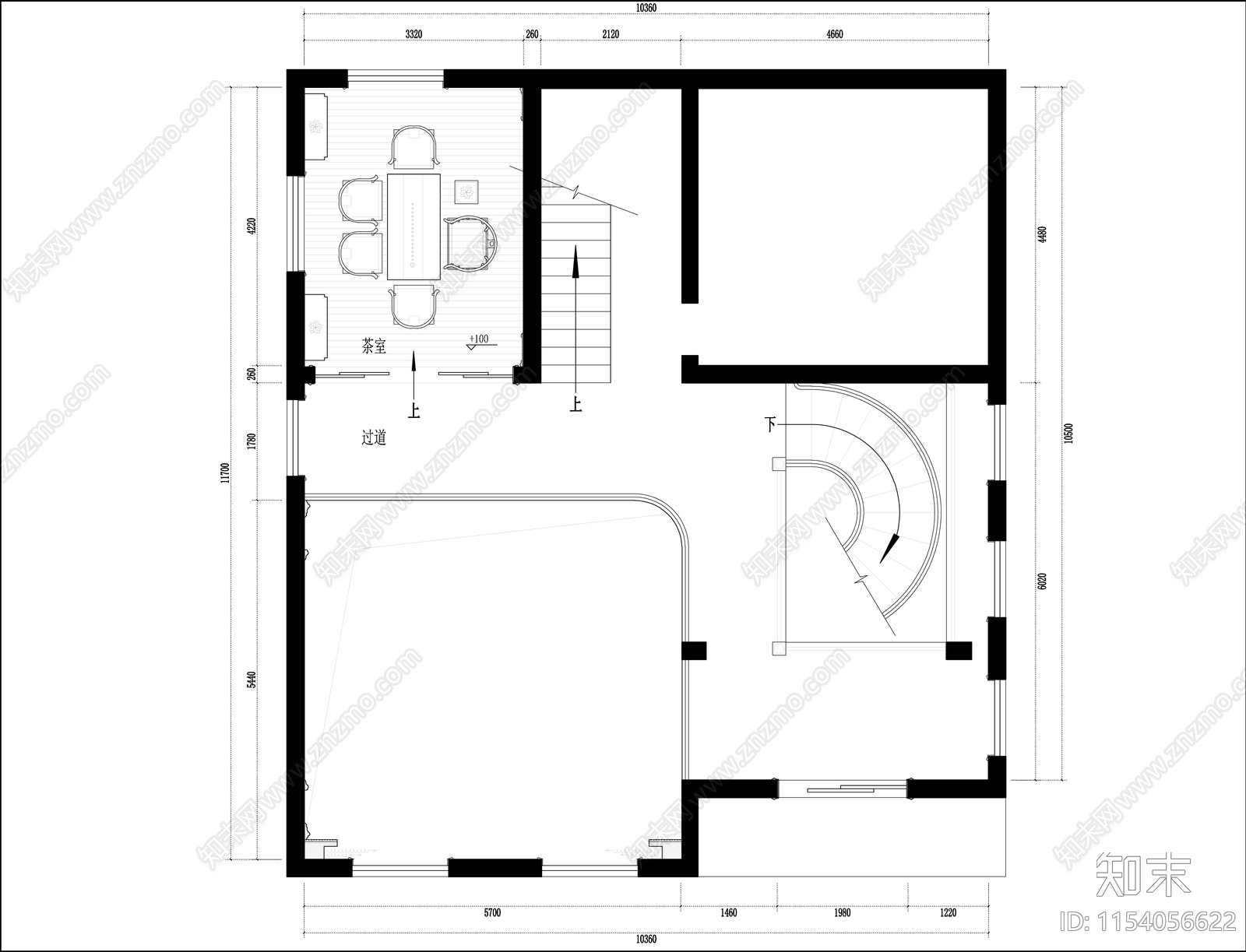 精品豪华别墅会所cad施工图下载【ID:1154056622】