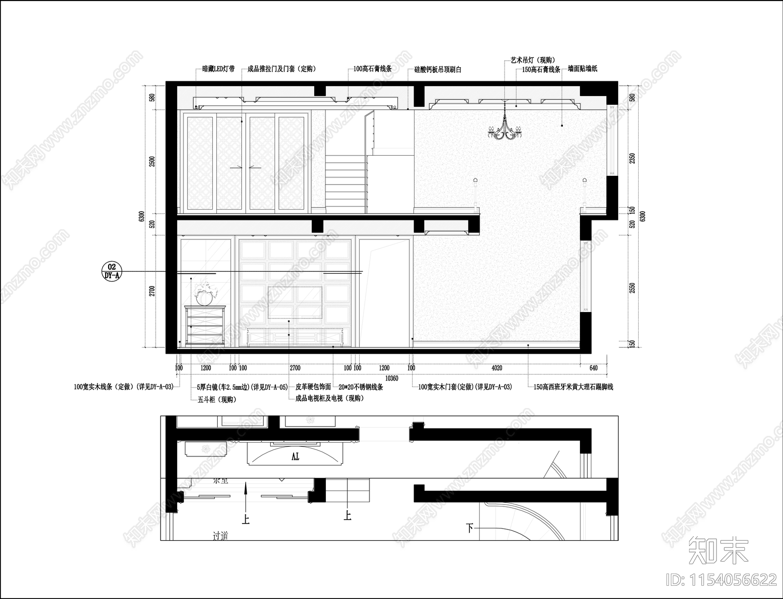 精品豪华别墅会所cad施工图下载【ID:1154056622】