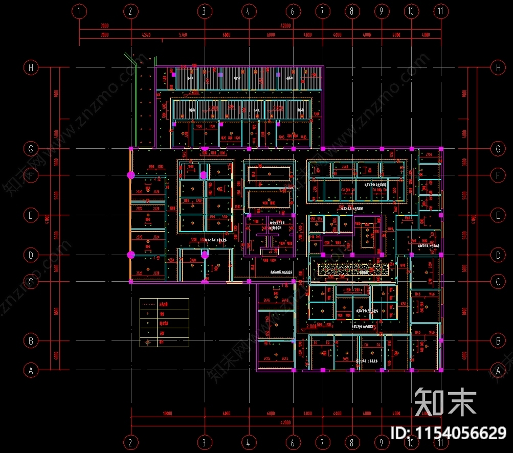 豪华浴场装修cad施工图下载【ID:1154056629】