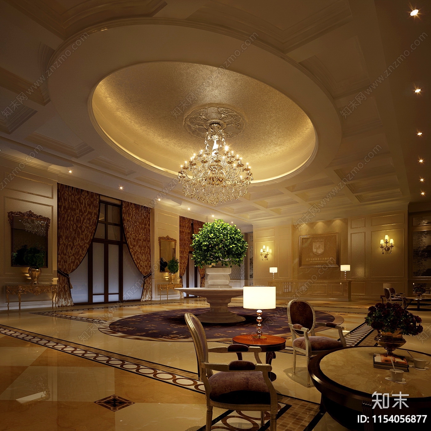 星级会所室内cad施工图下载【ID:1154056877】