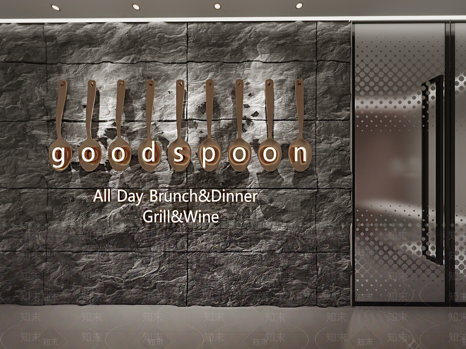 现代餐厅背景墙3D模型下载【ID:1154057962】