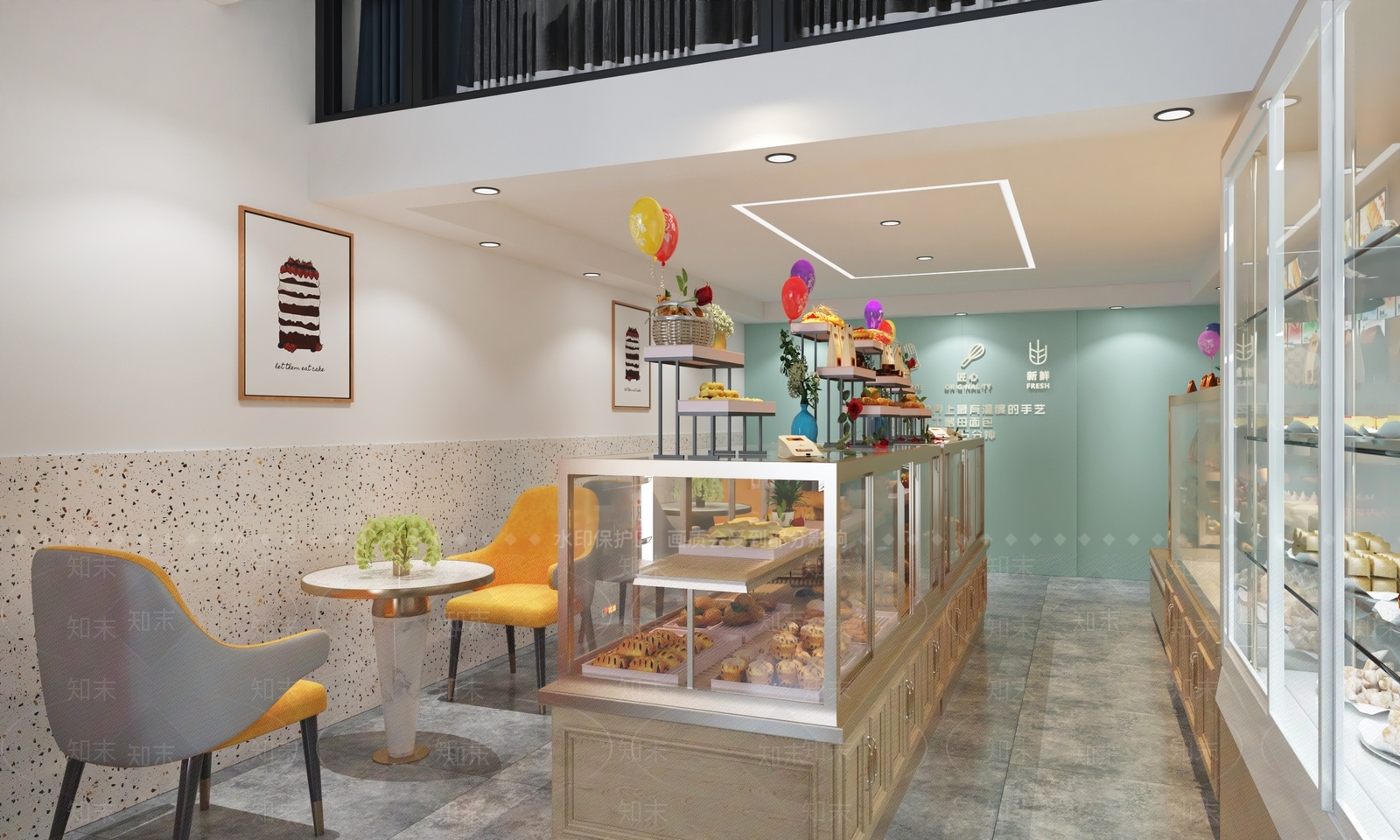 现代面包店3D模型下载【ID:1154064441】