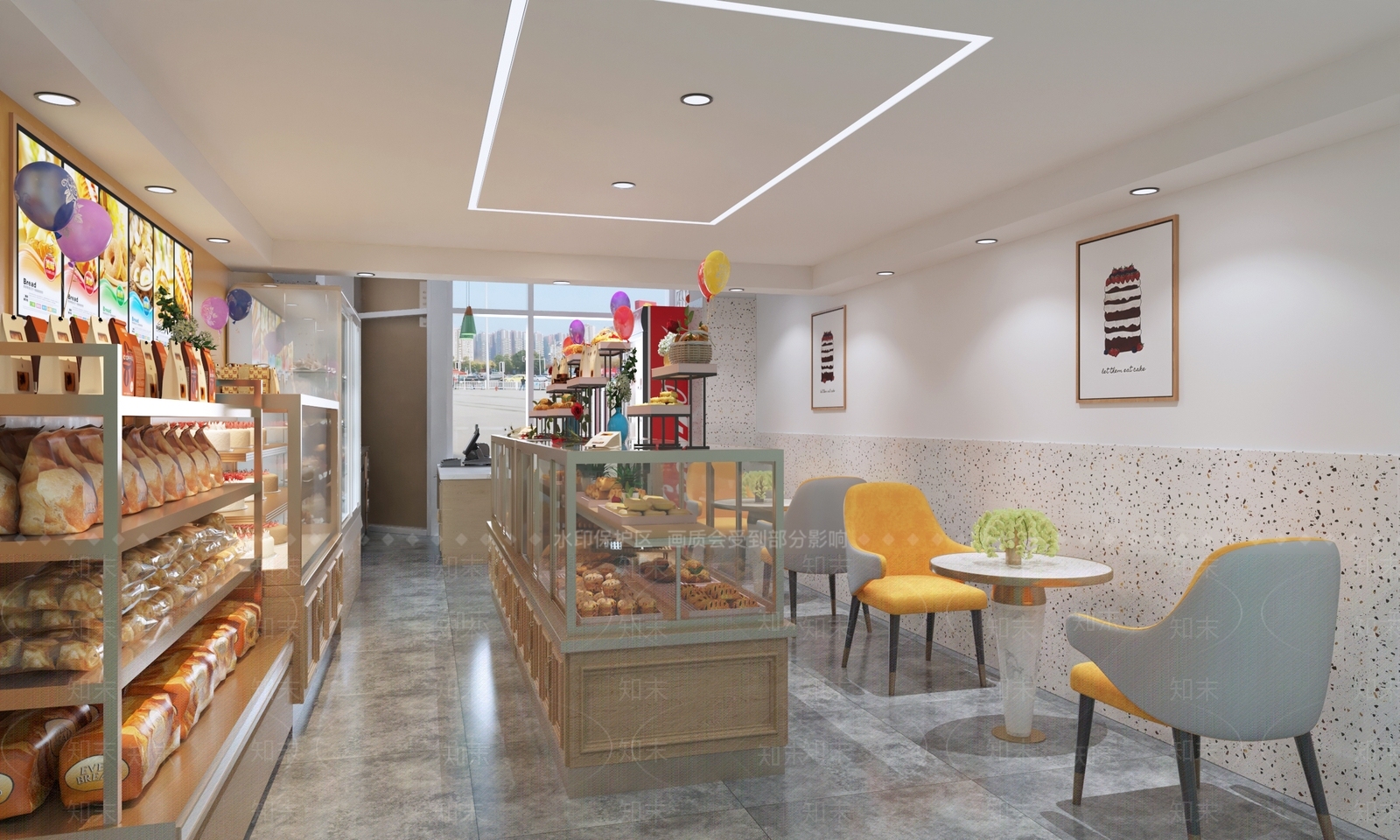 现代面包店3D模型下载【ID:1154064441】