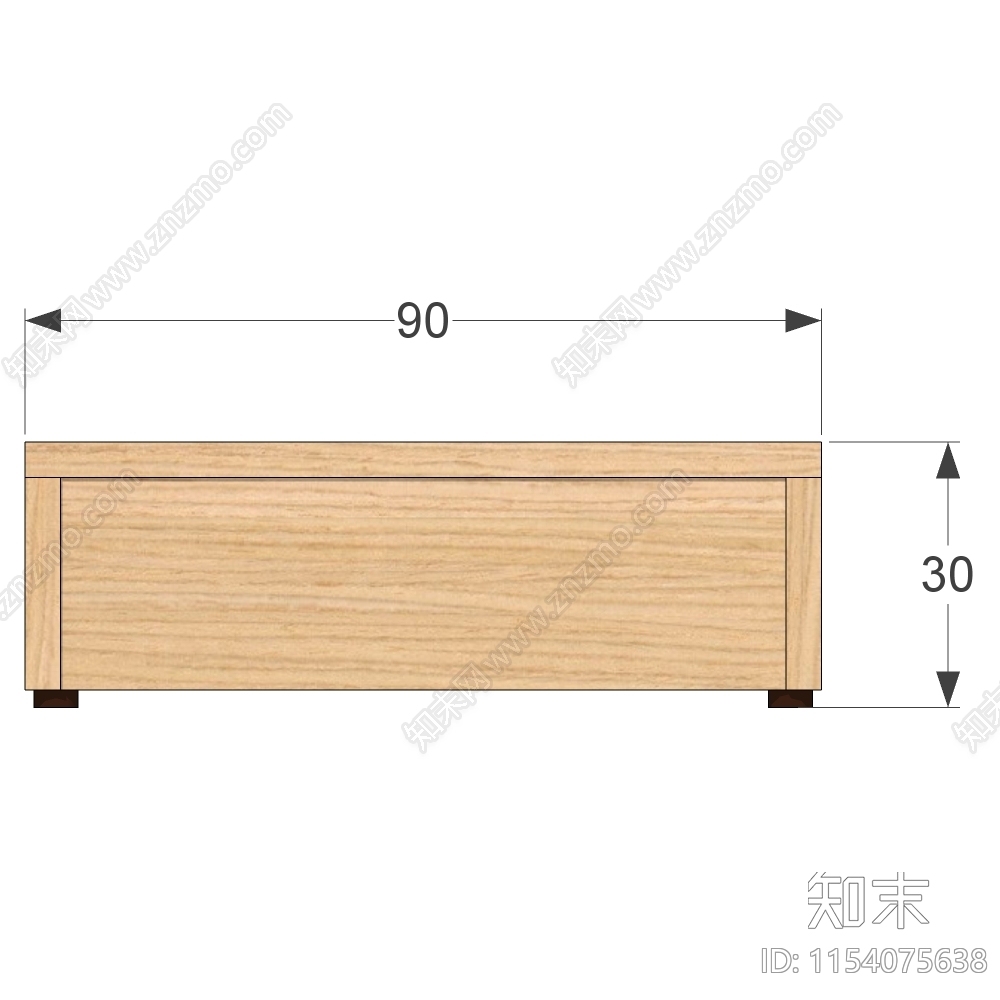 现代床架SU模型下载【ID:1154075638】