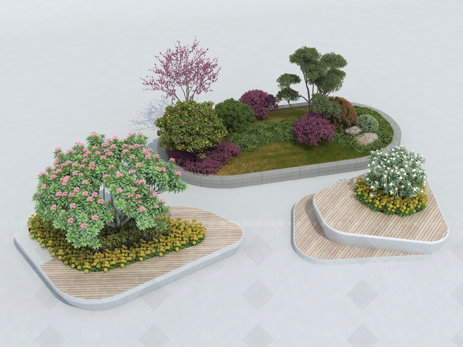 花坛3D模型下载【ID:1154077623】