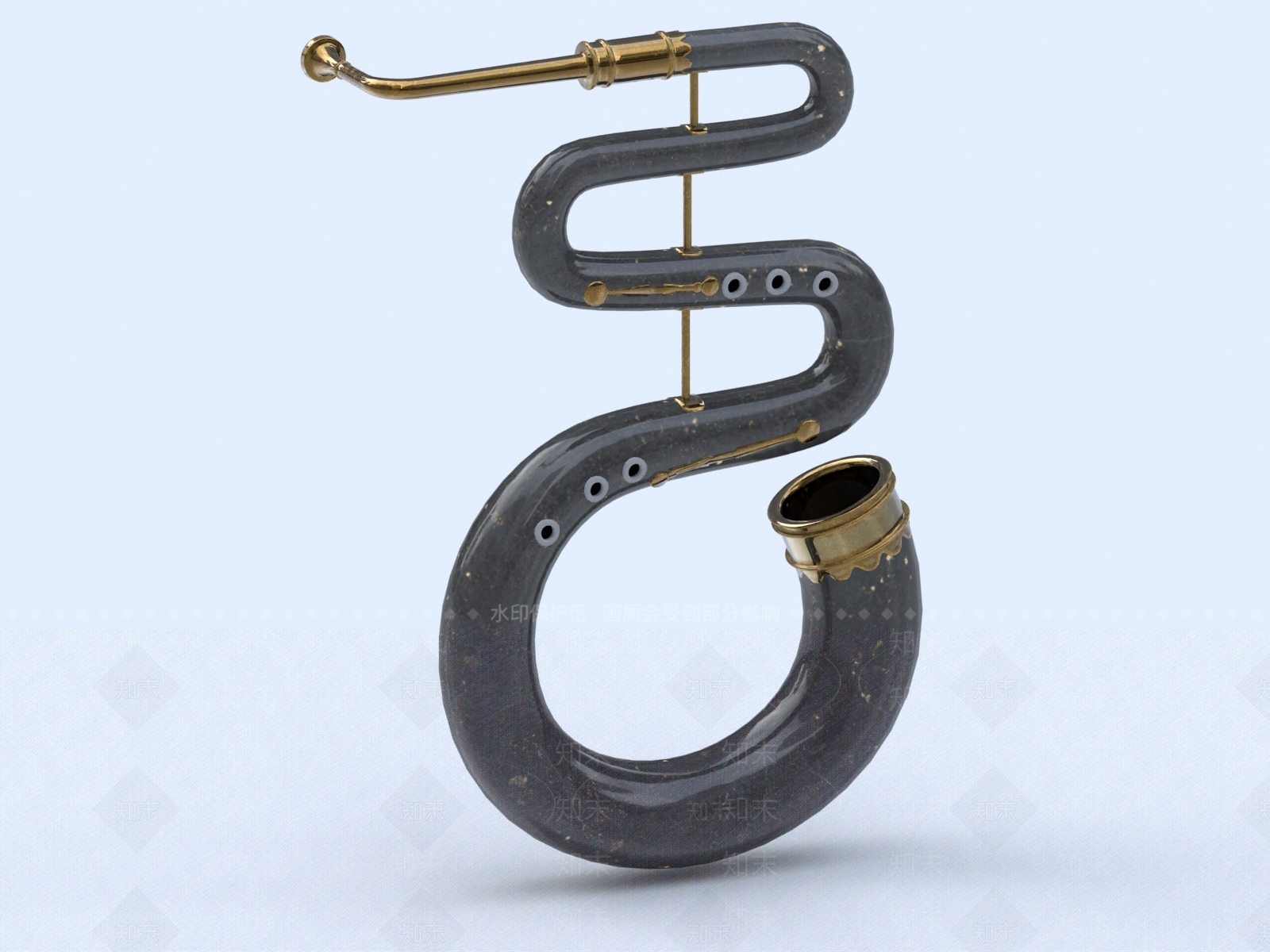 萨克斯3D模型下载【ID:1154091261】