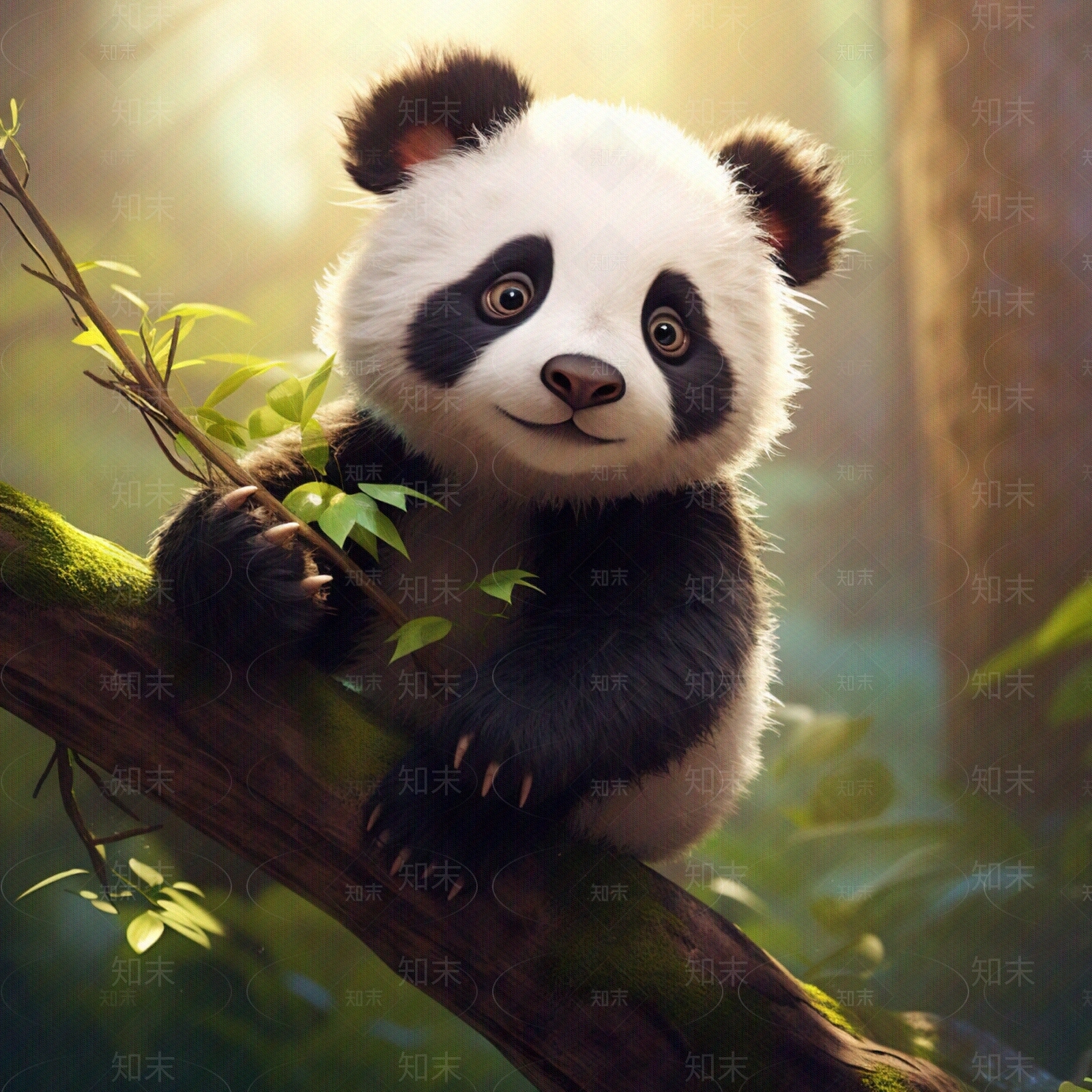 熊猫壁纸贴图下载【ID:1154093274】