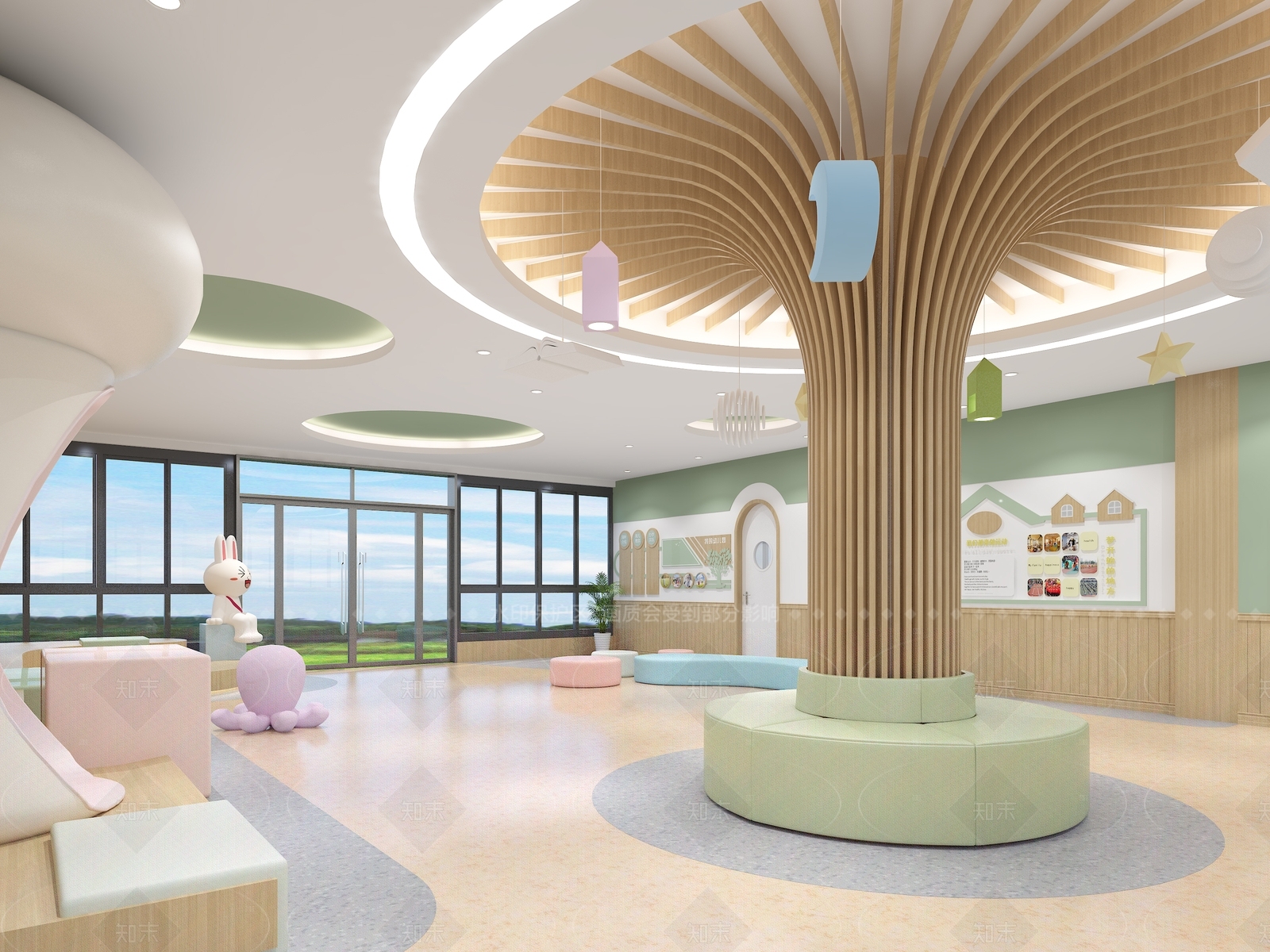 现代儿童乐园3D模型下载【ID:1214558484】
