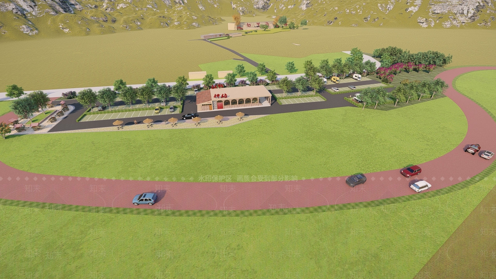 现代乡村旅游驿站SU模型下载【ID:1154098628】