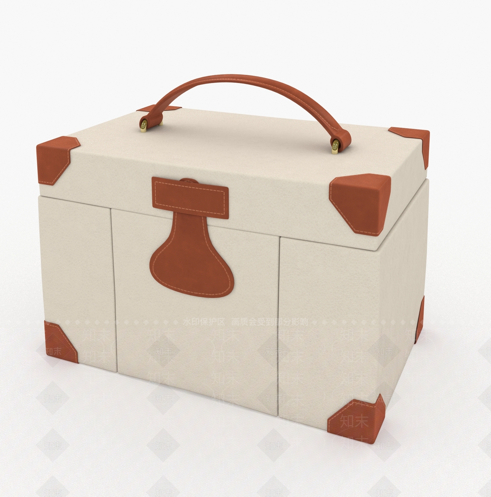 现代首饰盒3D模型下载【ID:1154099380】