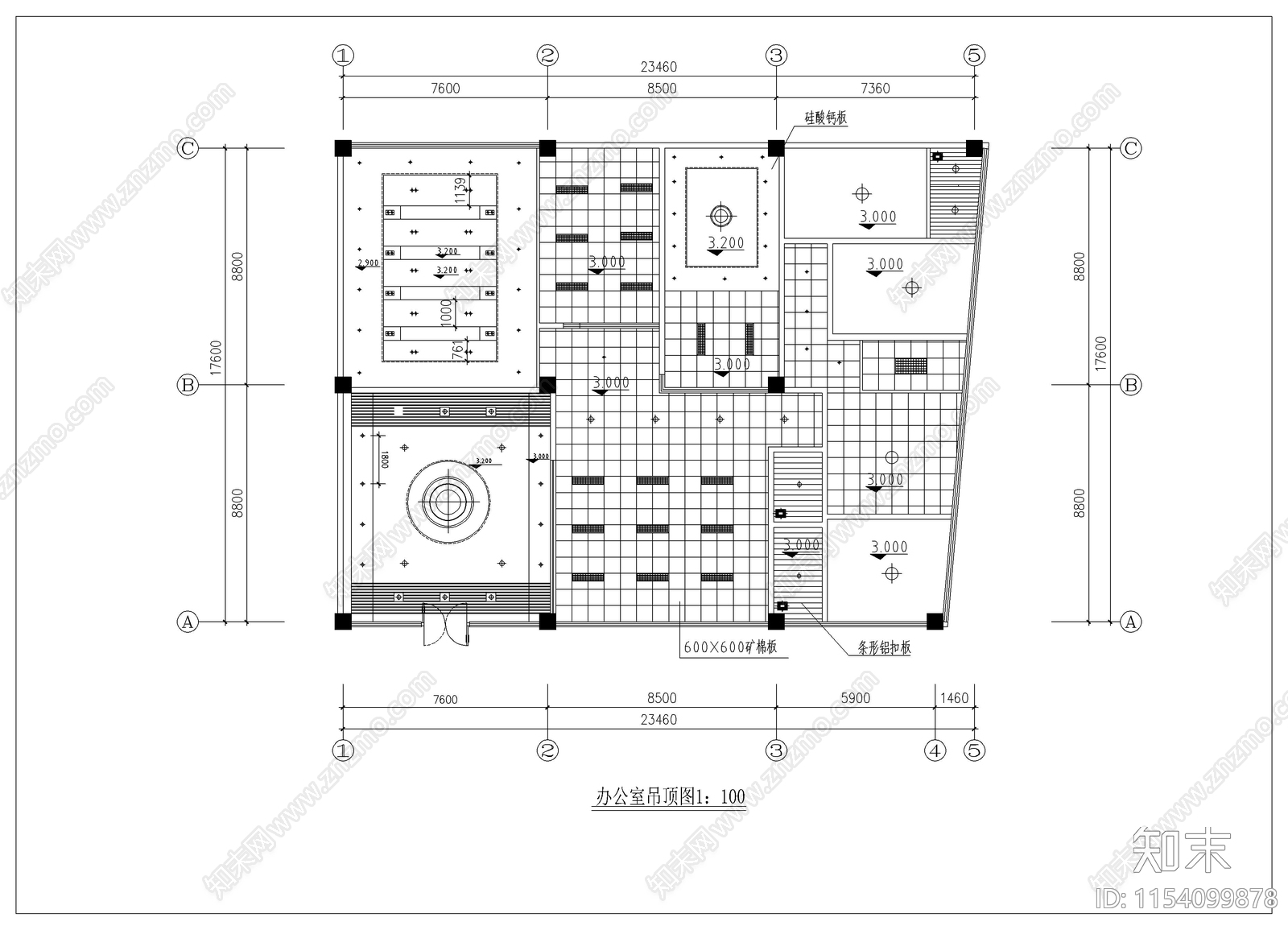 办公室cad施工图下载【ID:1154099878】