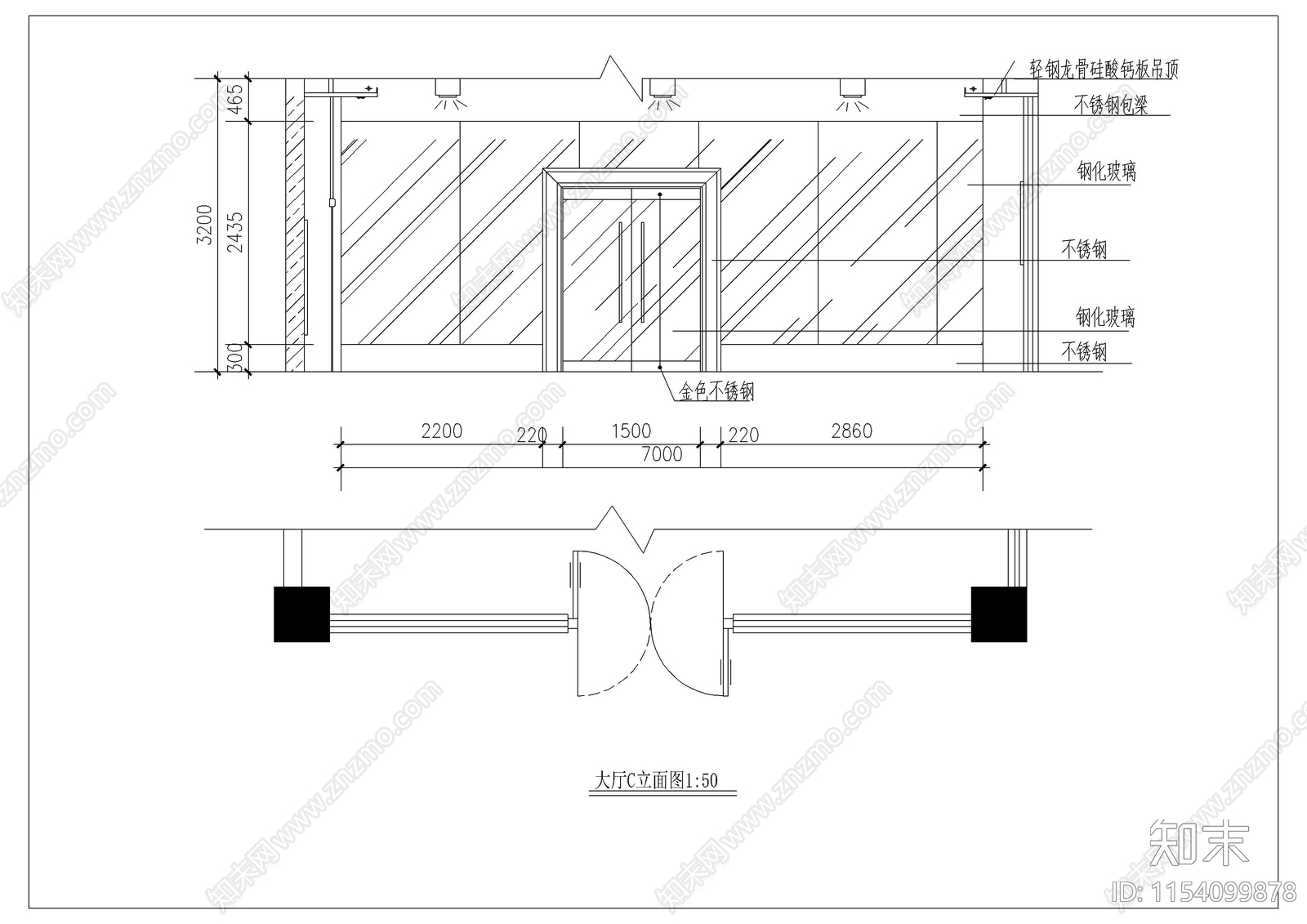 办公室cad施工图下载【ID:1154099878】