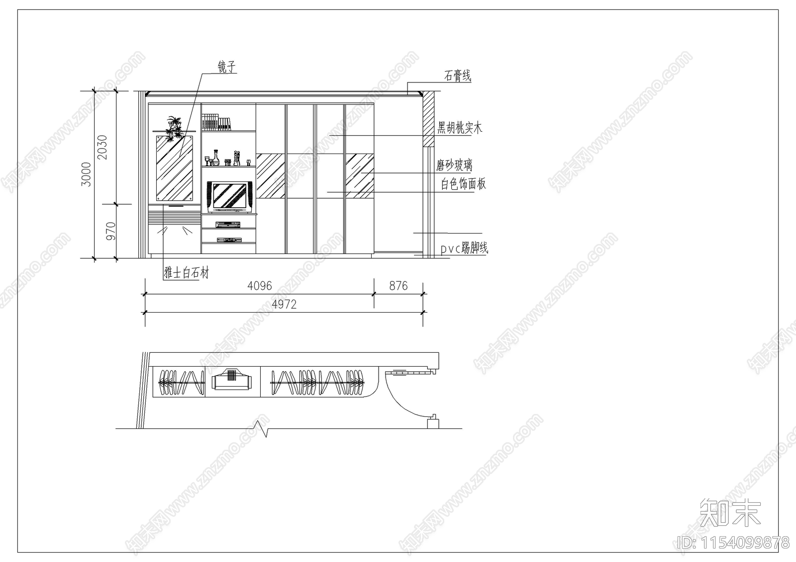 办公室cad施工图下载【ID:1154099878】