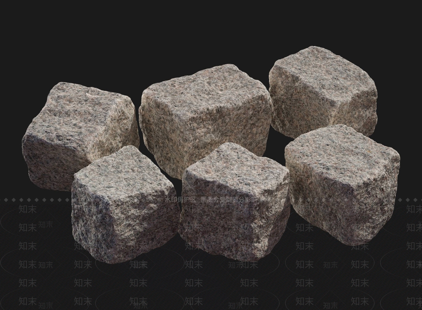 现代景观石3D模型下载【ID:1154115630】