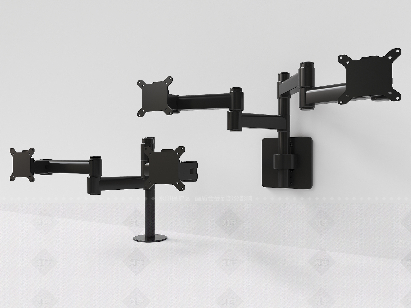 显示器支架SU模型下载【ID:1154117876】