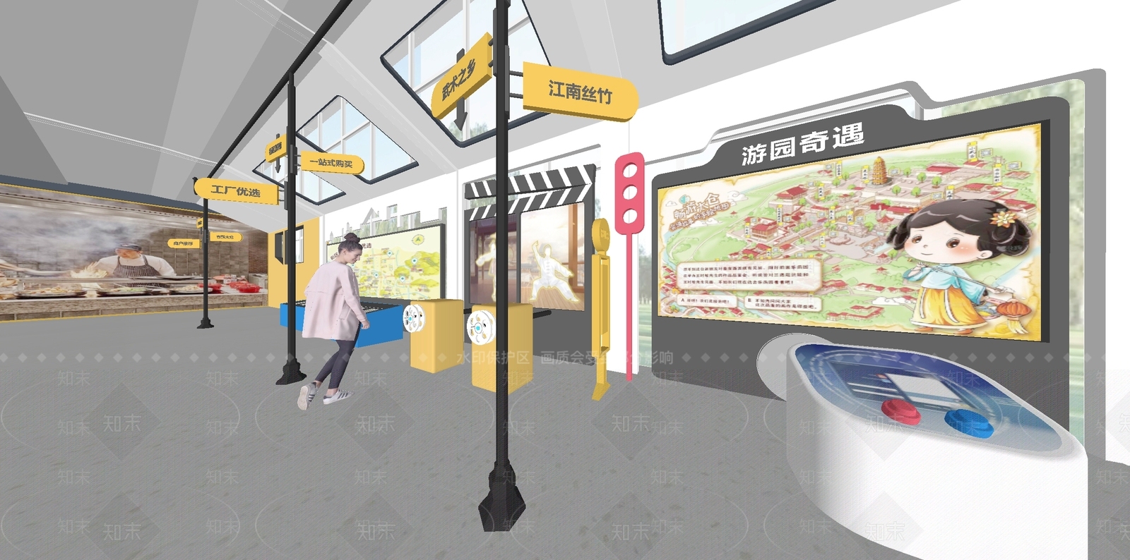 现代商业展厅SU模型下载【ID:1154118461】