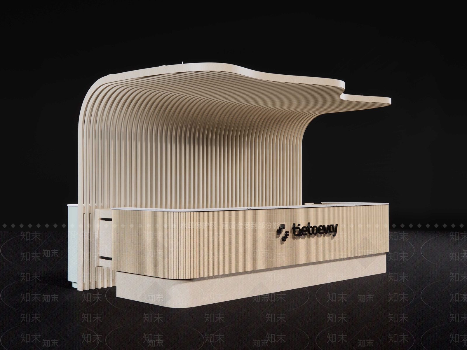 现代服务台SU模型下载【ID:1154135219】