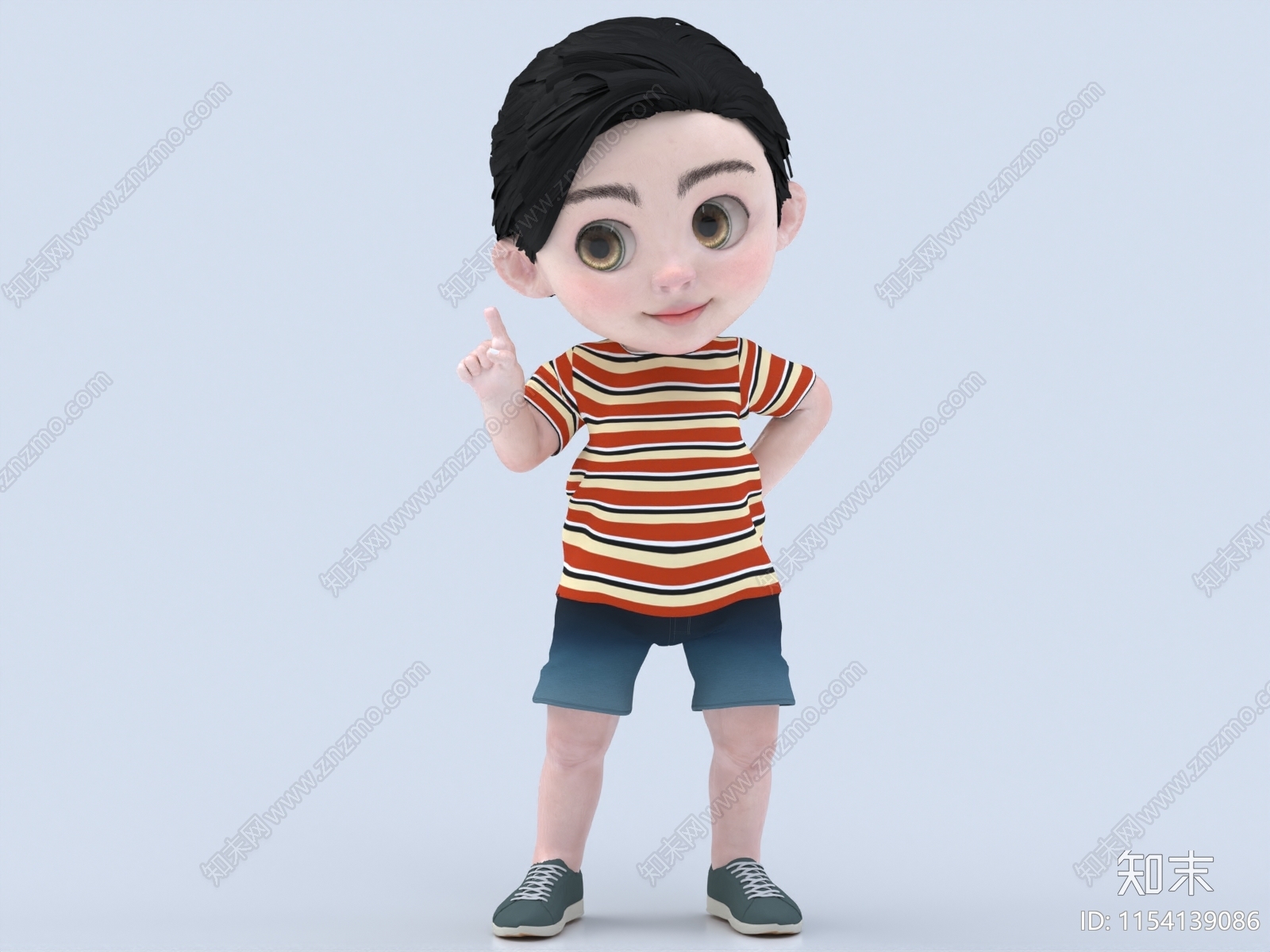 小男孩3D模型下载【ID:1154139086】