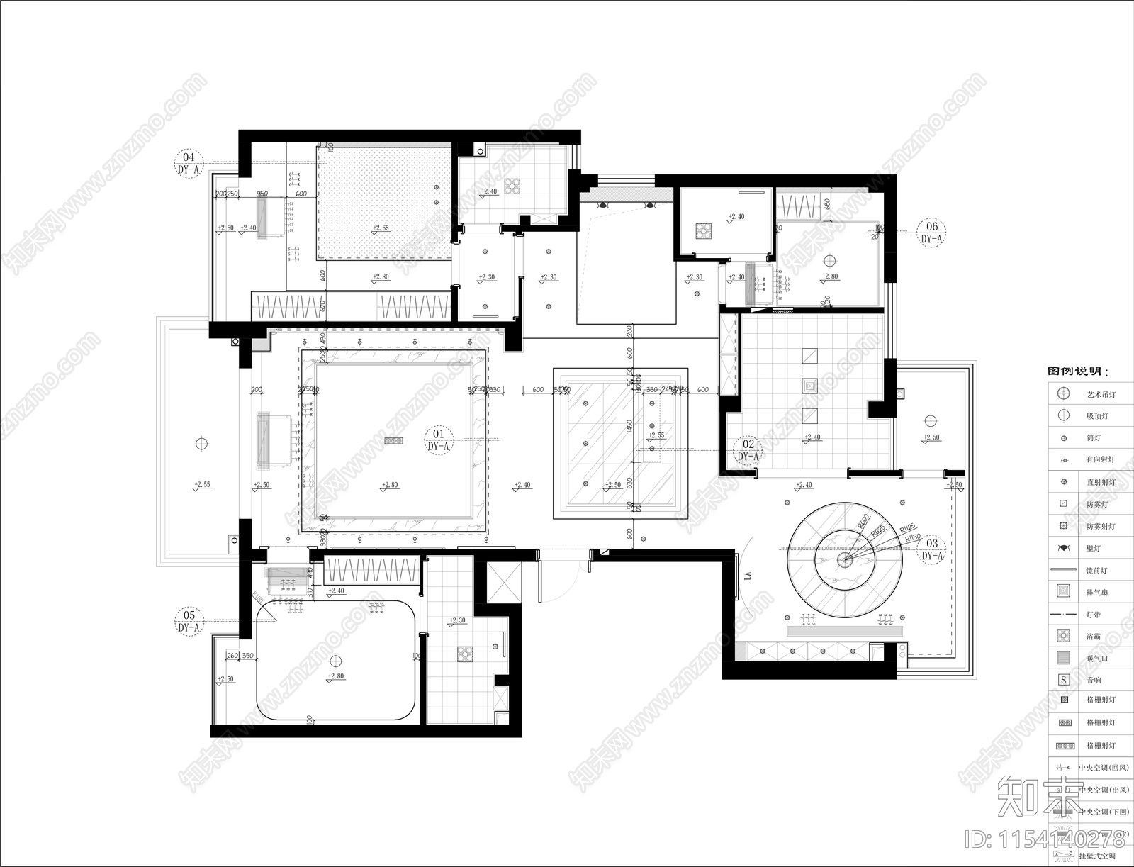 15款天花顶棚图图库大全施工图下载【ID:1154140278】