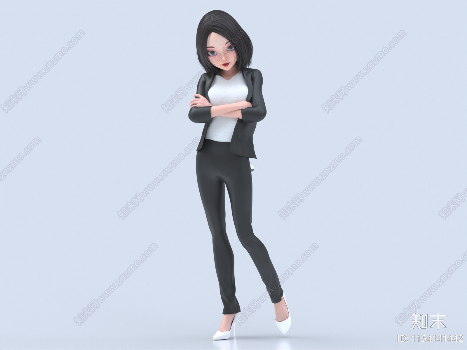 女人3D模型下载【ID:1154141442】