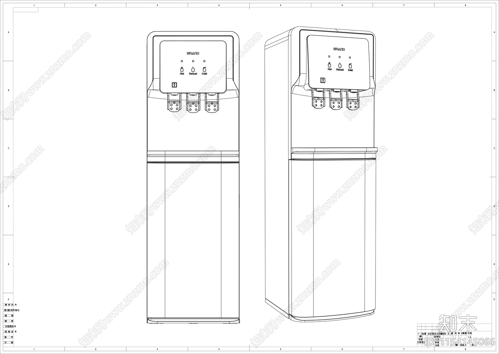 饮水机图纸施工图下载【ID:1154145066】