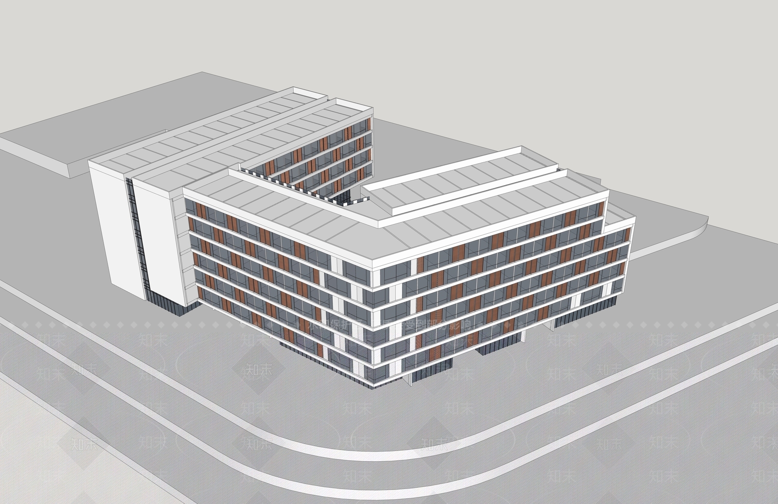 现代风格大学宿舍SU模型下载【ID:1154402955】