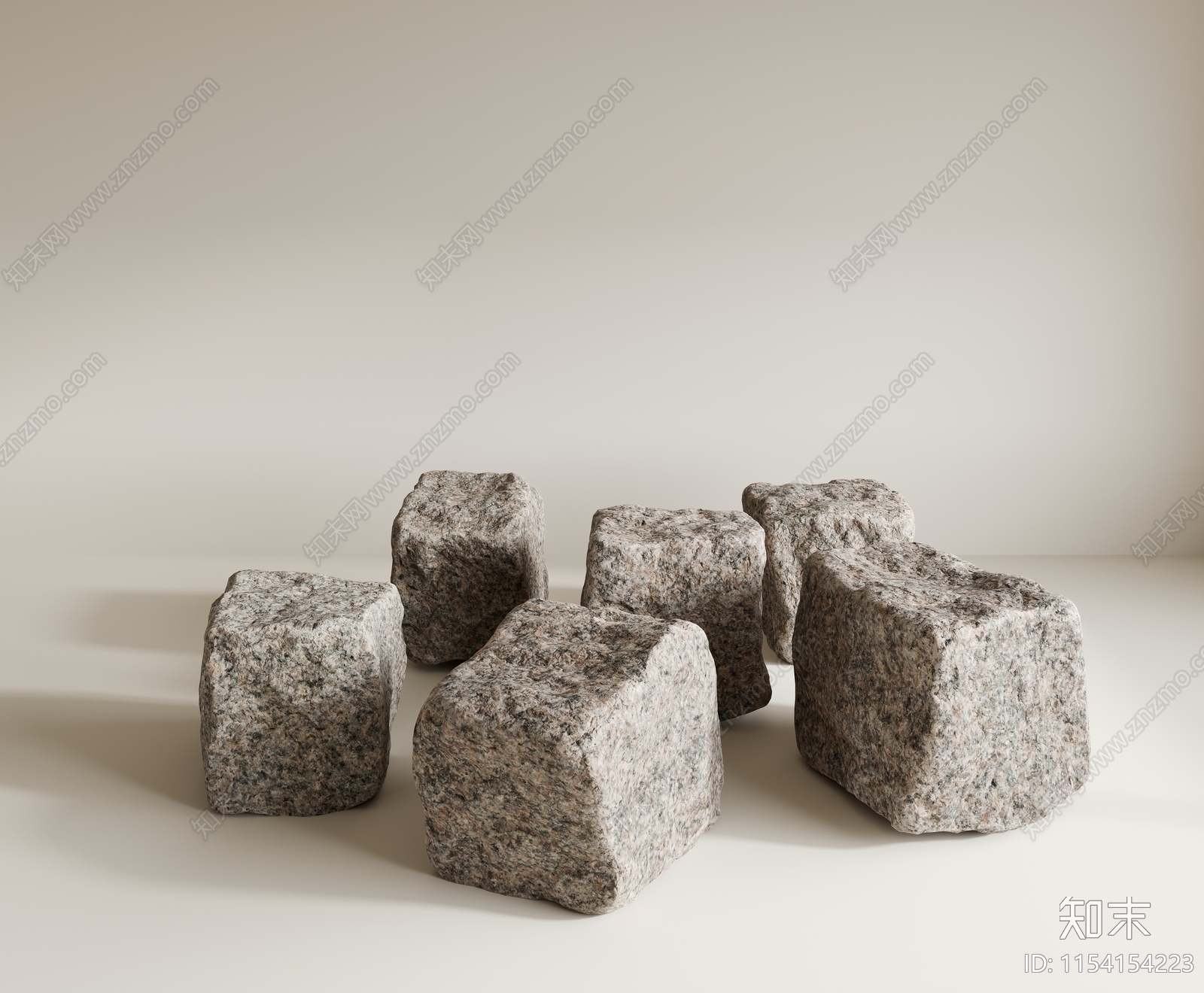 现代石头3D模型下载【ID:1154154223】