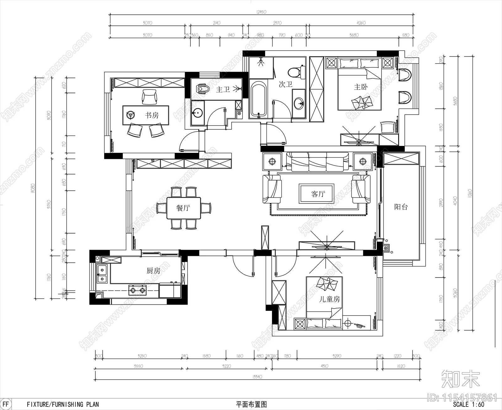 新杨志轩作业cad施工图下载【ID:1154157861】