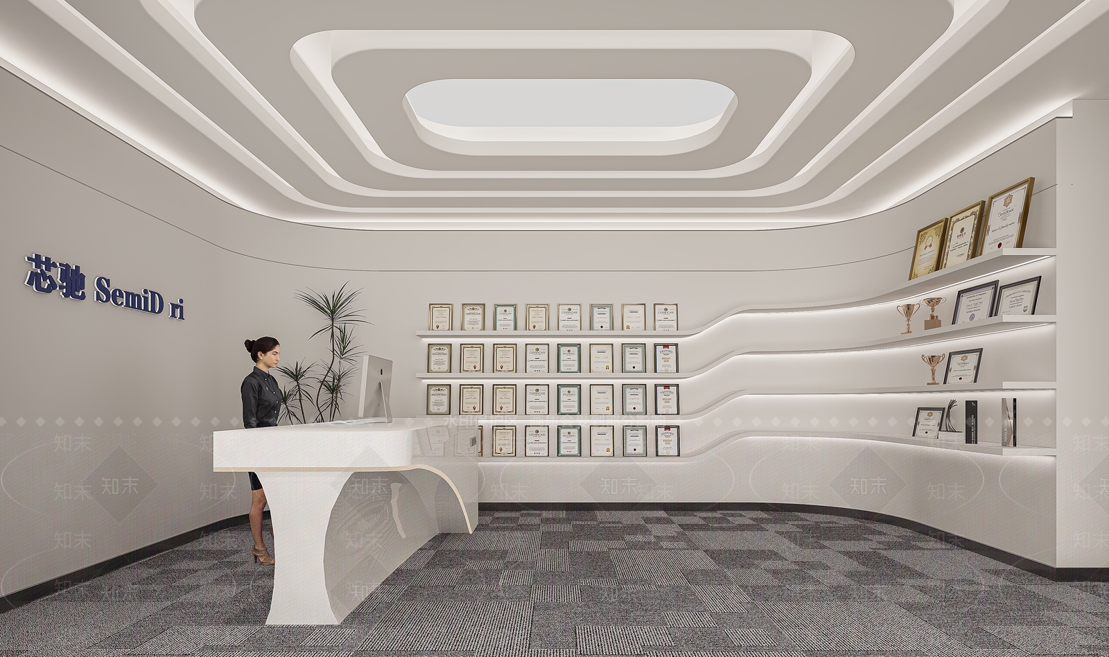 现代汽车展厅3D模型下载【ID:1154165671】