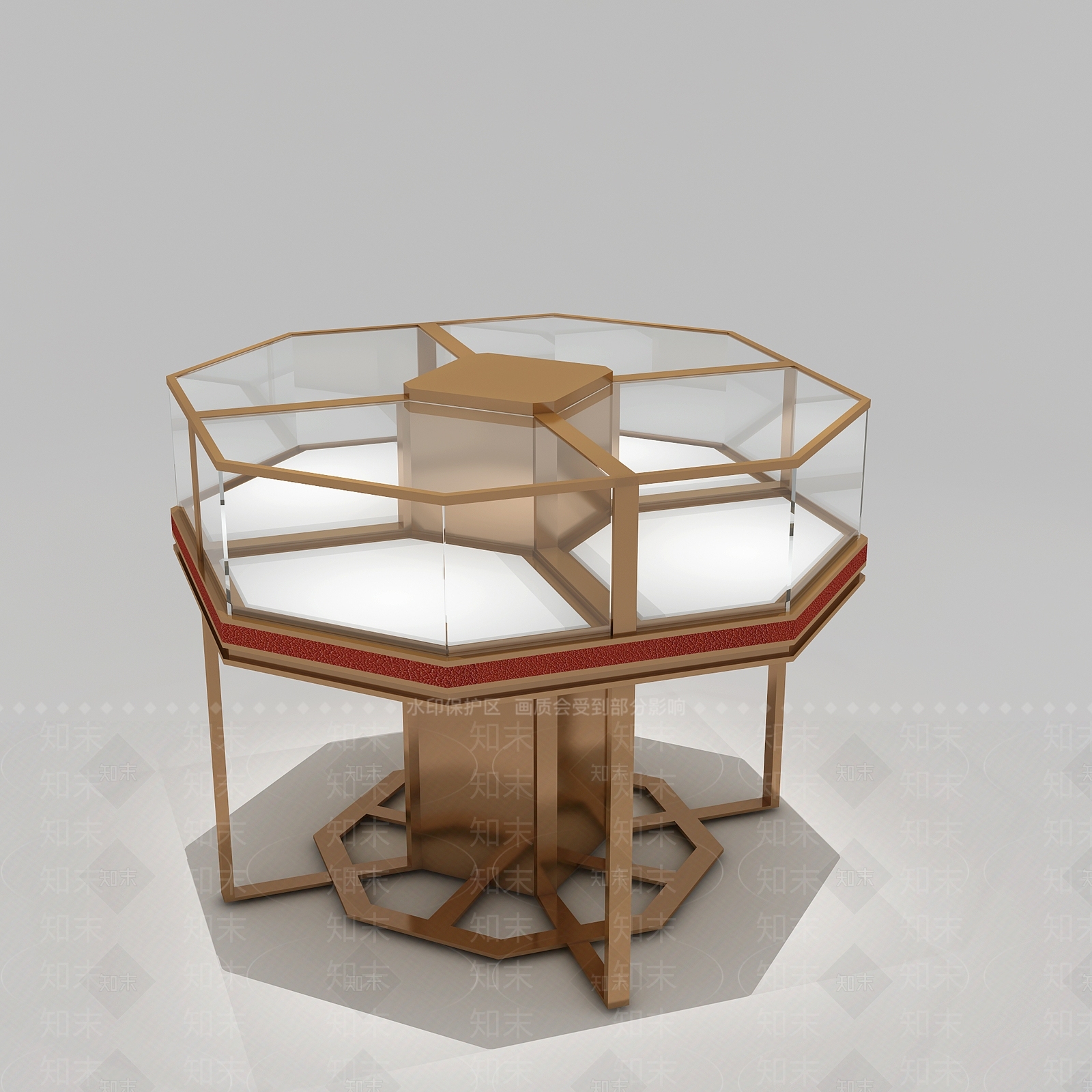 现代珠宝展示柜3D模型下载【ID:1154172801】