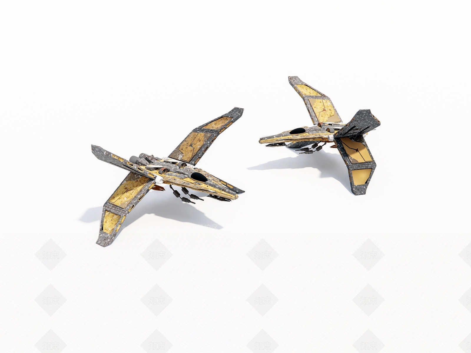 未来科幻宇宙飞船SU模型下载【ID:1154173568】