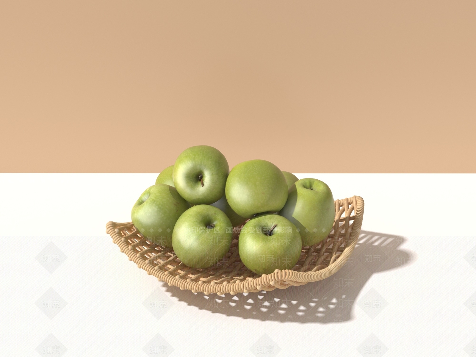 水果篮3D模型下载【ID:1154174747】