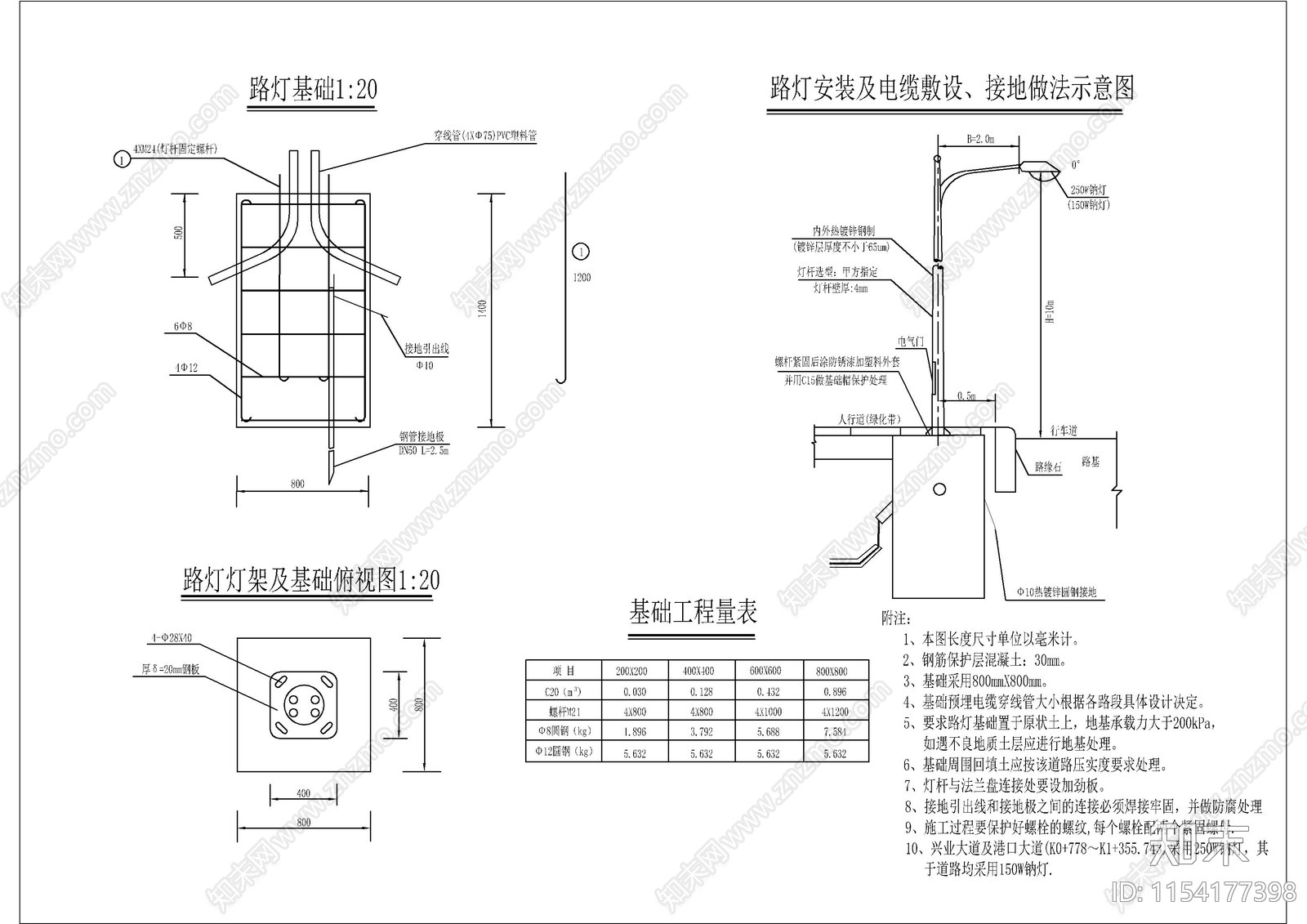 市政电气工程节点cad施工图下载【ID:1154177398】