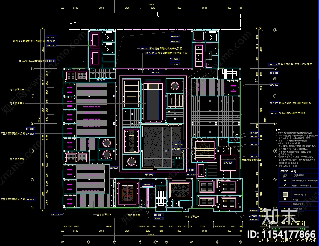 科技园办公室室内cad施工图下载【ID:1154177866】