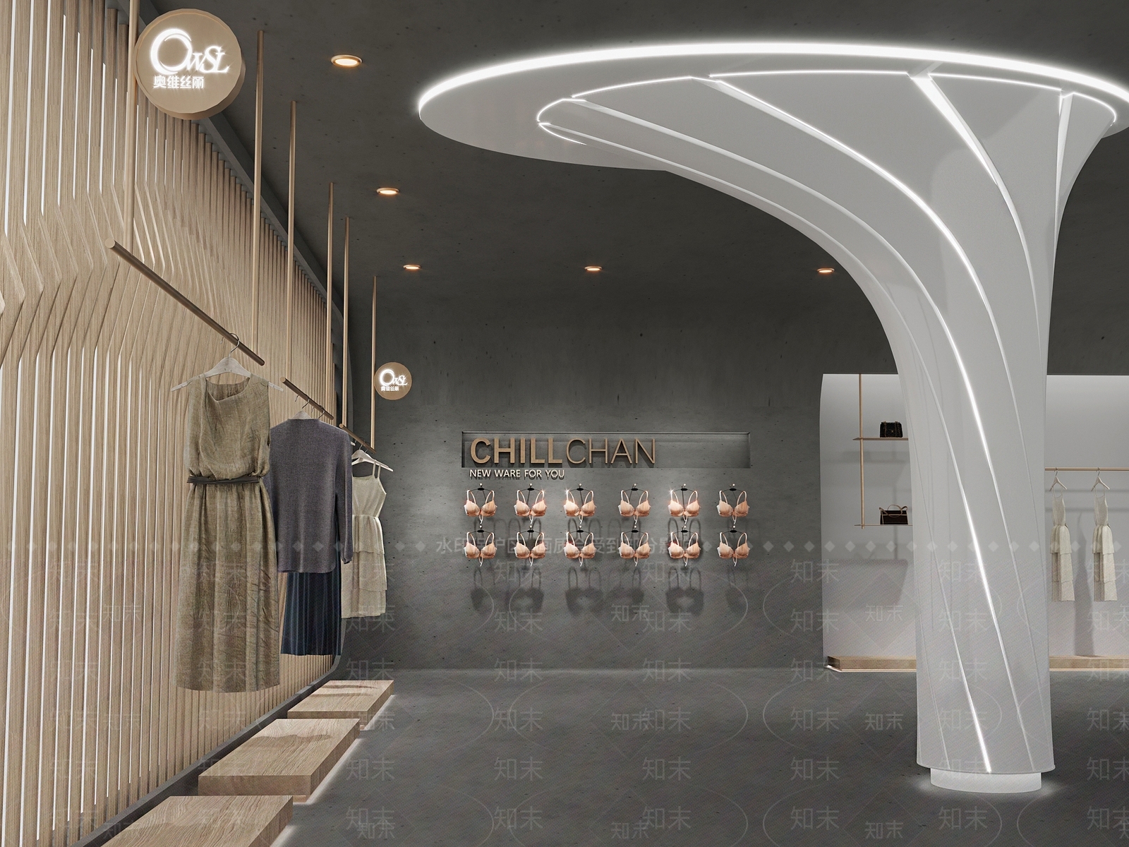 现代服装店3D模型下载【ID:1154178775】
