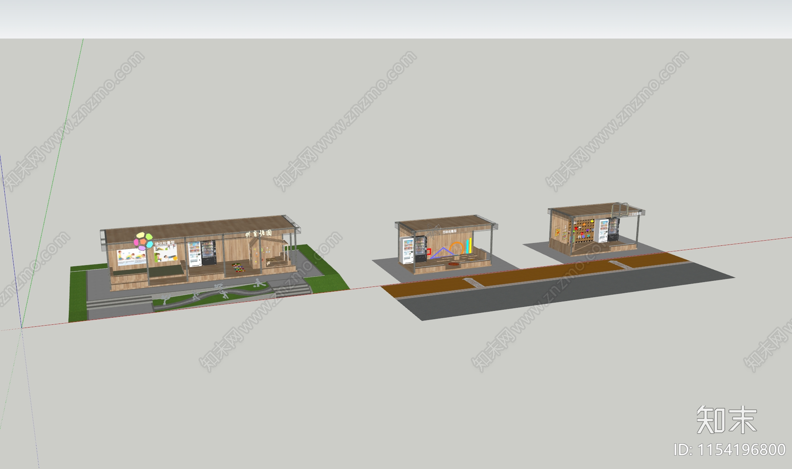 现代公园驿站SU模型下载【ID:1154196800】