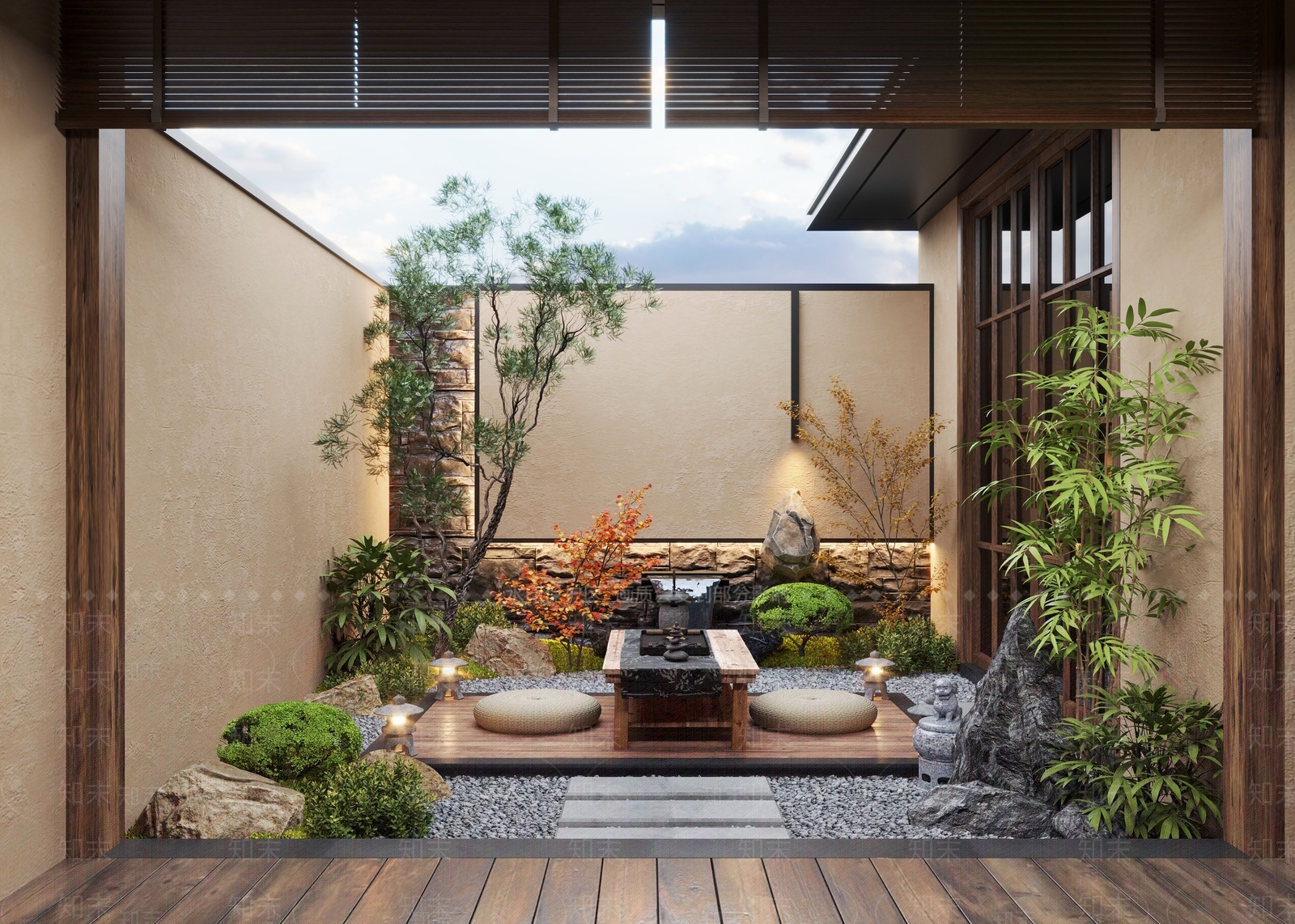 新中式居家庭院3D模型下载【ID:1154202398】
